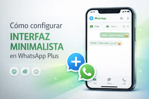 Cómo configurar interfaz minimalista en WhatsApp Plus