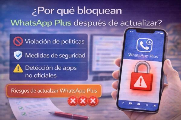 Por qué bloquean WhatsApp Plus después de actualizar