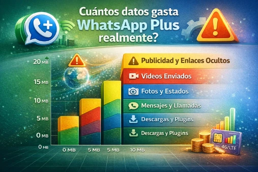 Cuántos datos gasta WhatsApp Plus realmente