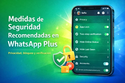 Medidas de seguridad recomendadas en WhatsApp Plus