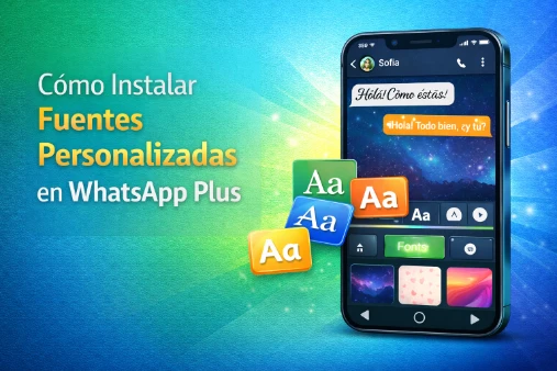 Cómo instalar fuentes personalizadas en WhatsApp Plus