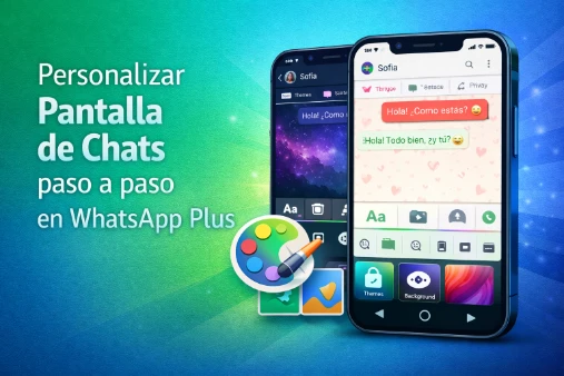 Personalizar pantalla de chats paso a paso en WhatsApp Plus