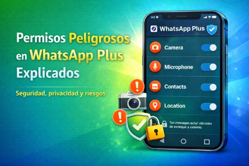 Permisos peligrosos en WhatsApp Plus explicados
