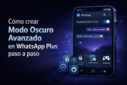 Cómo crear modo oscuro avanzado en WhatsApp Plus paso a paso